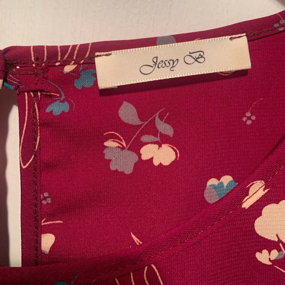 ModCloth Jessy B Maroon Top 1X - Picture 3 of 9